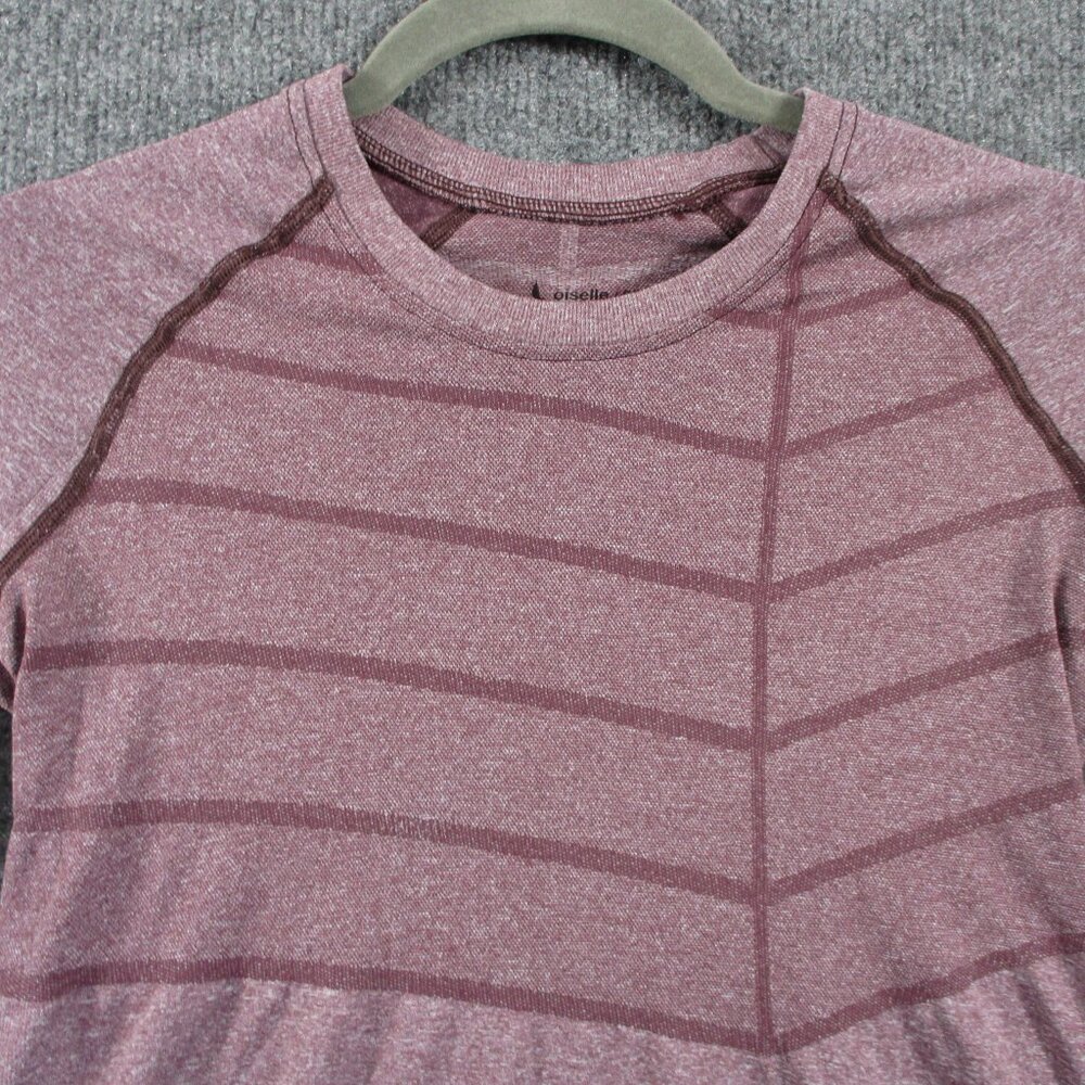 Oiselle Shirt Womens Small Pink Birds Of A Feather Running Long Sleeve Athletic - Picture 5 of 14